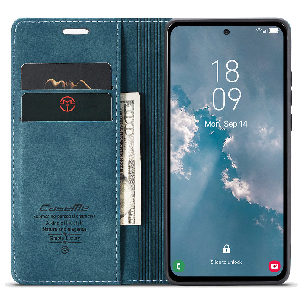 CASEME 013 Series Phone Case for Samsung Galaxy A54 5G PU Leather Case Wallet Stand Shockproof Cover CASEME 013 Series Phone Case for Samsung Galaxy A54 5G PU Leather Case Wallet Stand Shockproof Cover